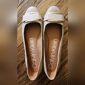 Calvin Klein Women's Beige Flats